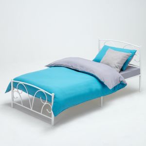 Buy cheap Simple Rod Iron Single Bed Quick Easy Assemble Sturdy Construction from wholesalers