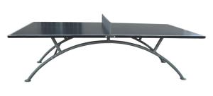 Buy cheap Steel Frame Discount Ping Pong Tables , table tennis outdoor table With Arc Shape Metal Leg product