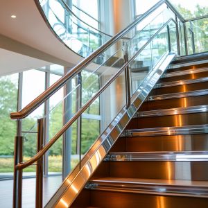 Buy cheap Smooth PSS Stainless Steel Handrails with Crystal Accents for Glass Fencing from wholesalers