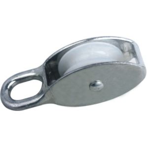 DR-504Z Nylon Wheel Double Eye Pulley 25mm Fixed Pulley Block Small Rope Pulley