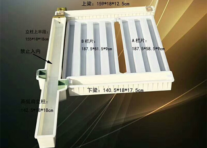 Buy cheap Injection Plastic Concrete Fence Panel Moulds Stable Structure And Durable product