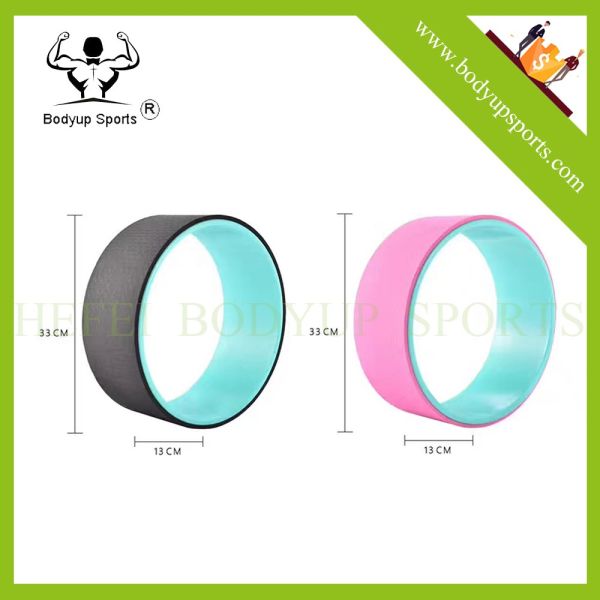 1.35kg Dharma Yoga Wheel For Beginners , Gym Yoga Equipment High Density TPE Foam