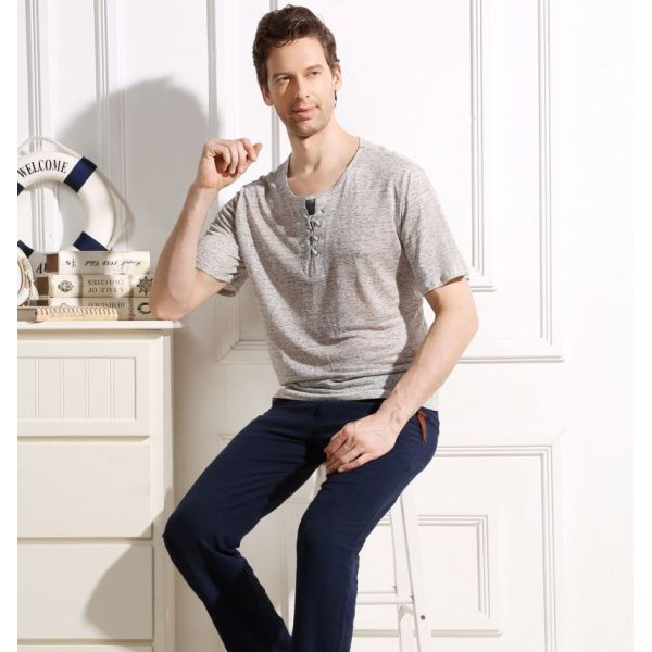 Buy cheap Autumn Spring 100 Hemp T Shirts , Custom Hemp T Shirts Knitted Fabric Type from wholesalers