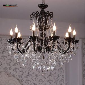 Buy cheap Black and silver crystal chandelier light fixtures ( WH-CY-20) from wholesalers