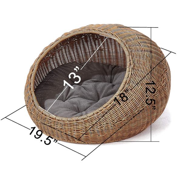 wicker cat cave
