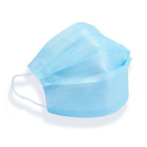 Disposable Triple Layers Earloop Surgical Face Mask Blue Breathable