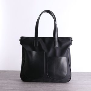 Buy cheap ODM Women Nylon Bags Head Layer Cowhide Black Tote Purse from wholesalers