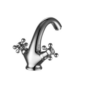 Buy cheap Contemporary Double Handle Deck Mounted Basin Mixer Taps T8662 from wholesalers
