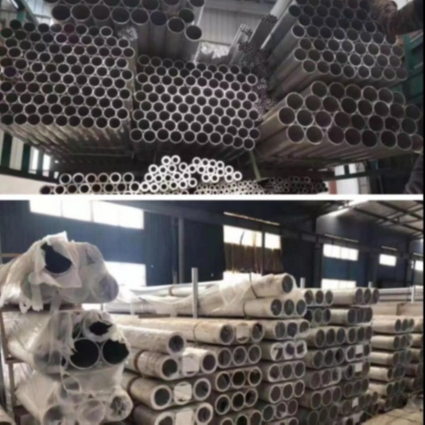 Quality 6061 6063 Aluminum Alloy Tube Extruded Round / Rectangular 610mm for sale