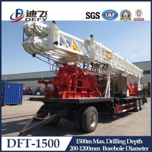 Buy cheap 1500m Depth DFT-1500 Truck Mounted Water Well Drilling Rigs for Hard Rock with Mud Pump from wholesalers