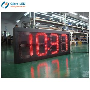 Buy cheap Led Time And Temperature Display Signs with Brightness Control and Waterproof Design from wholesalers
