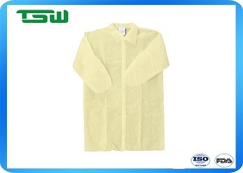 Buy cheap 30g Latex Free Disposable Lab Coat With Elastic Cuff from wholesalers