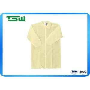 Buy cheap 30g Latex Free Disposable Lab Coat With Elastic Cuff from wholesalers