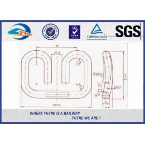 Russian Customized Elastic Rail Clips Steel Plain in Track System