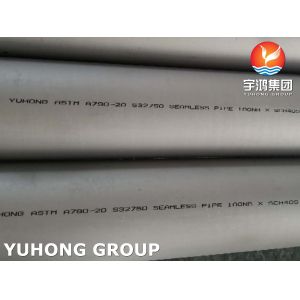 ASTM A790 S32750 Super Duplex Steel Seamless Pipe Water Treatment Equipment