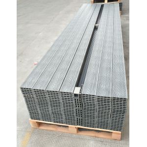 Waterproof Embossed Surface Modern Hollow Wood Plastic Composite Decking