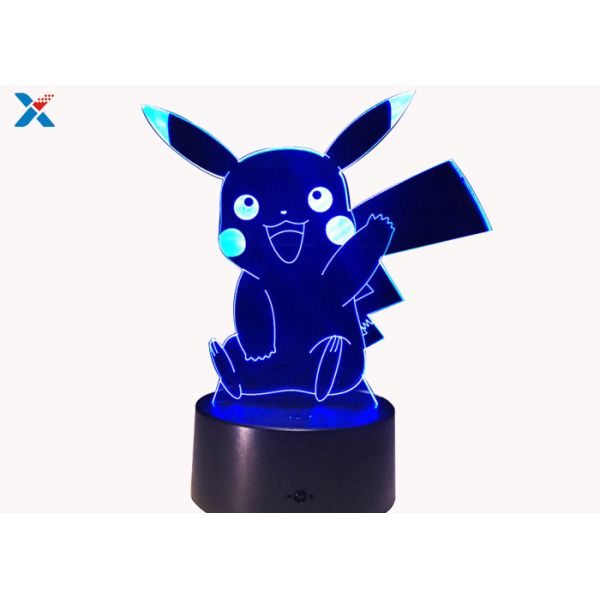 Buy cheap Colorful Acrylic Light Guide Panel 3D Light Guide Night Light Pikachu PokéMon from wholesalers