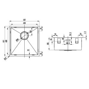 Buy cheap Handmade Undermount Single Bowl Kitchen Sink / Stainless Steel Undermount Bar Sink from wholesalers
