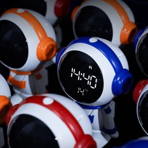 App Control PVC Astronaut Lamp & Digital Alarm Clock Radio Feature Bedside Gift