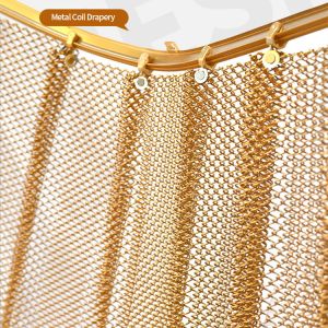 Buy cheap Installation System Metal Coil Mesh Ceiling Drapery from wholesalers