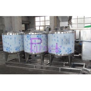 CIP Cleaning System Soft Drink Processing Line Semi Auto With 500L Tank