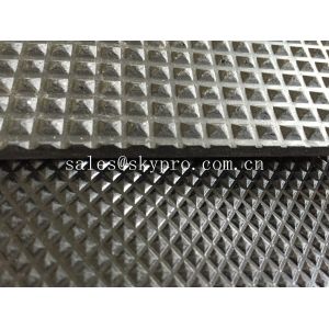 Buy cheap Diamond and pyramid textured rubber car matting anti - skidding garage from wholesalers