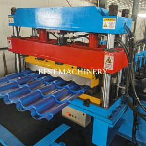 Buy cheap Galvanized Steel Euro Roof Tile Roll Former Plc Control Box from wholesalers