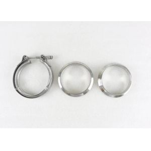 Buy cheap 1.5"~ 6.0" Stainless Steel 304 Tube Clamp V Band Clamp with two flanges from wholesalers