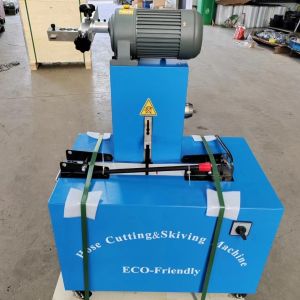 Buy cheap 350mm*2.8mm Automatic Hose Cutting And Skiving Machine With 2850 RPM Motor from wholesalers