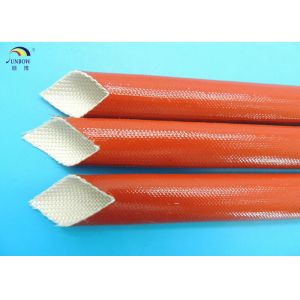 Silicone Rubber Coated Fiberglass Sleeving Expandable Sleeve For H Class