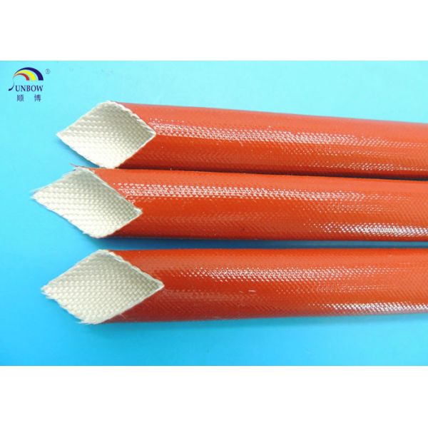 Silicone Rubber Coated Fiberglass Sleeving Expandable Sleeve For H Class