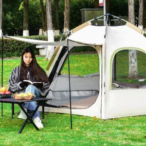 Buy cheap Outdoor Automatic Quick Open Hexagonal Wild Camping Tent Lightweight product
