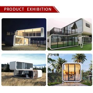 Professional Space Capsule Container Home with Customized Color and Hotel Design