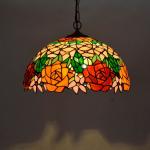 Buy cheap Spain minimalist retro Vintage Bedroom Kitchen Rose Flower Tiffany chandelier(WH-TF-29) from wholesalers