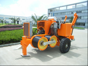 Buy cheap Cummins Engine Cable Stringing Equipment 90KN Hydraulic Cable Puller Winch from wholesalers