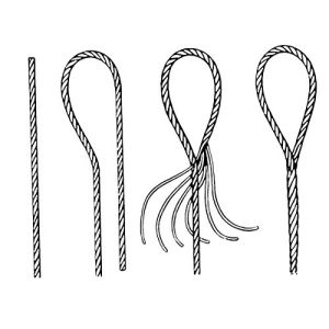 12mm Wire Rope Sling Assembly , Hand Spliced Wire Rope Sling