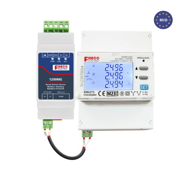 Buy cheap EM4372 3 phase power analyzer energy meter~Modbus ~MID approved from wholesalers