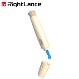 Buy cheap 10.9cm Plainless Automatic Lancing Device Pen White Medical Use product