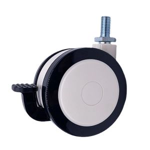 Buy cheap Swivel Polyurethane Twin Wheel Threaded Stem Hospital Bed Casters from wholesalers