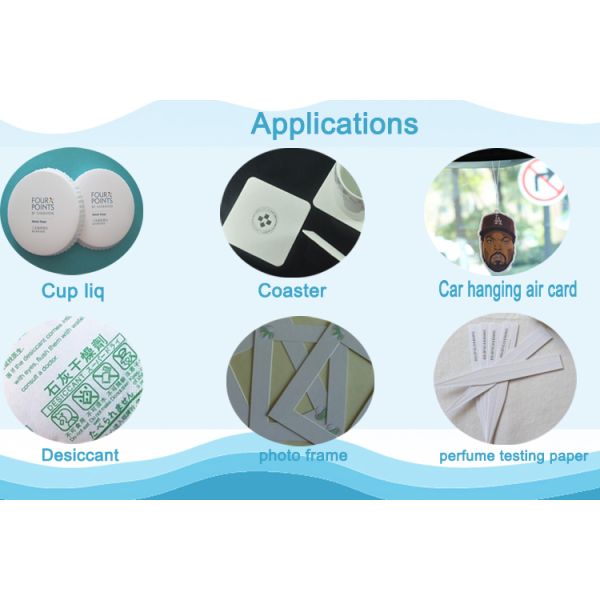 0.4mm 230gsm super white uncoated absorbent paper for car hanging air card