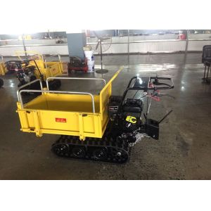 Buy cheap Mechanical Transmission Case Concrete Dumper , Auto Turning Powered Wheelbarrow Tracked  from wholesalers