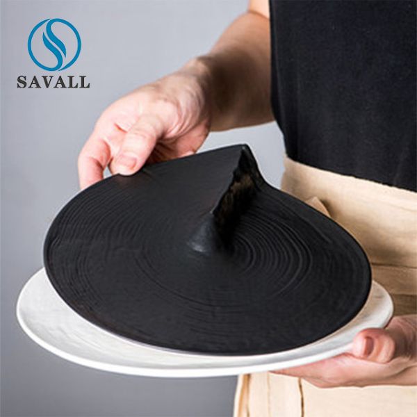 Buy cheap Artistic Conception Japanese Irregular Circle Porcelain Plates FDA Approval from wholesalers