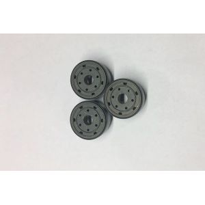 25mm Ptfe Banded Shock Absorber Piston Black Color 2.15 G / Cm3 Hrb70 - 90