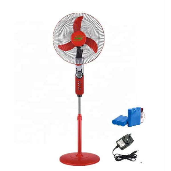 Buy cheap 16 Inch 18 Inch Lithium Battery Fan , Rechargeable Pedestal Fan With Light & Usb Charger from wholesalers