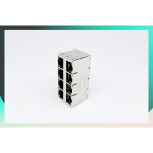 Buy cheap Magnetic RJ45 Modular Jack 2X4 With Bullet Base from wholesalers