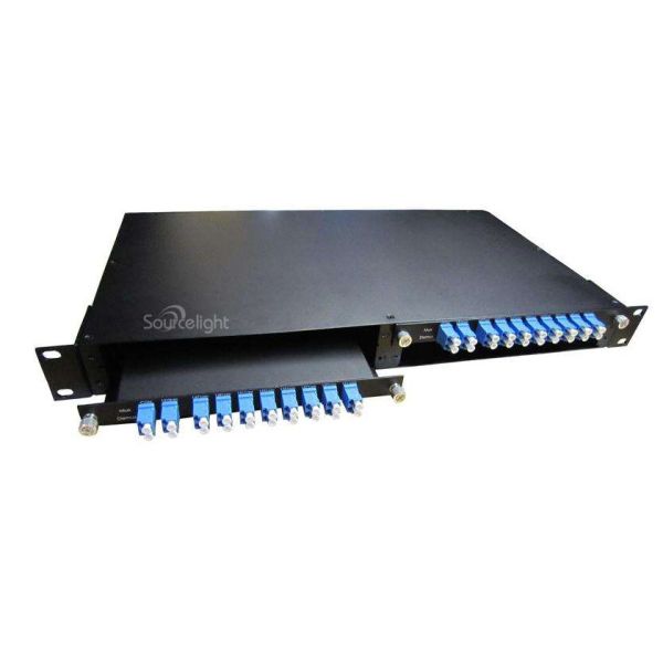 Quality Cwdm Dwdm Fiber Optic Mux Demux 8ch With 1310nm Monitor Port 100ghz Module for sale