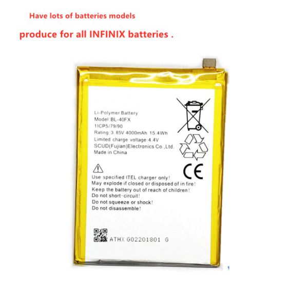 100% NEW Original BL-40FX BL 40FX 4000mAh battery For Infinix Zero 4 plus 4+