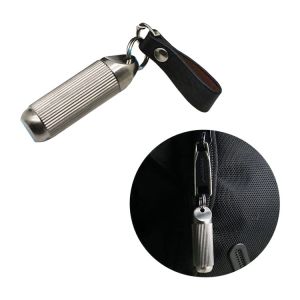 Buy cheap Titanium Alloy Pill Container Box Case Keychain product