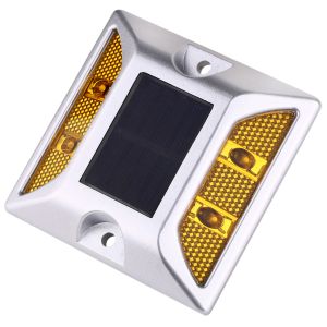 Steady Lighting Aluminum 115mm Solar Powered Road Studs With CE