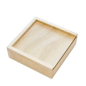 Blank Sublimation Wooden Storage Boxes With Sliding Lid Custom Wood Box